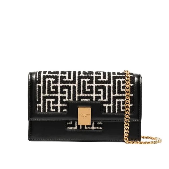 Balmain Handbags - SOLD BNWT Balmain Mini 1945 Monogram Jacquard Bag Crossbody $1695